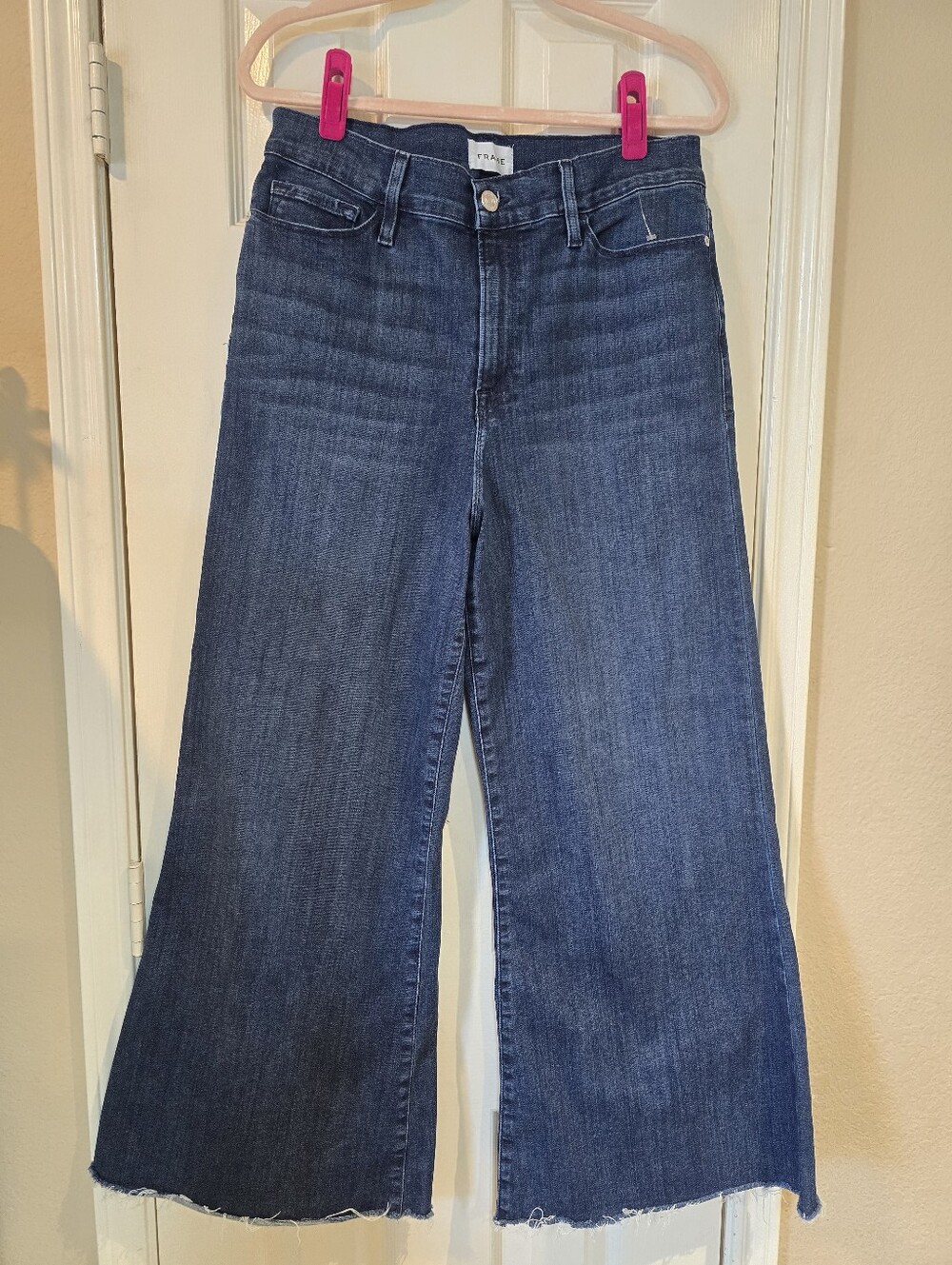 Frame Le Palazzo Crop Raw Fray Size 32